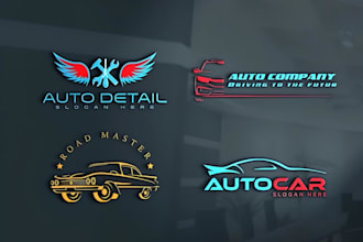 design modern auto detailing, car repair, and automotive logo