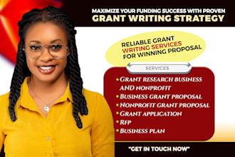 do grant writing, grant proposal writing, grant research and grant application