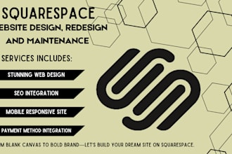 build squarespace website design redesign squarespace online store business site