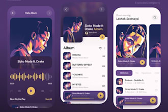 develop music streaming app, music streaming website, live streaming app