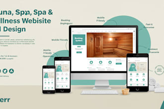 build a sauna, spa, wellness or retreat website with booking system