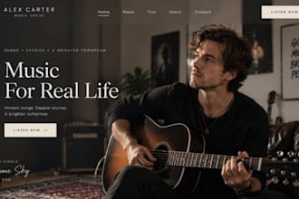 build squarespace artist portfolio website art gallery website music dj band