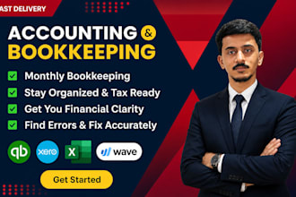 do monthly quickbooks online bookkeeping, quickbooks clean up and reconcilation