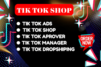 fix tik tok shop, manage tiktok shop, set up tiktok shop ads marketing manager