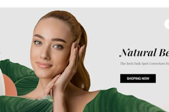 skin care website, skincare shopify store, cosmetics skincare, skin care
