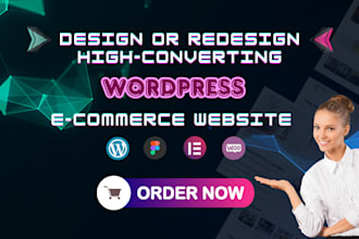 create an ecommerce webshop, online store, or wordpress woocommerce website