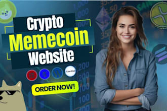 create meme website, coin or crypto token website