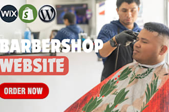 barbershop website beard oil store tattoo studio website