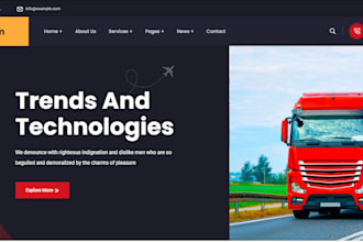create freight logistics warehouse transportation website