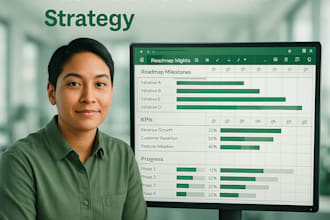create a custom excel dashboard to track product goals, kpis and roadmaps