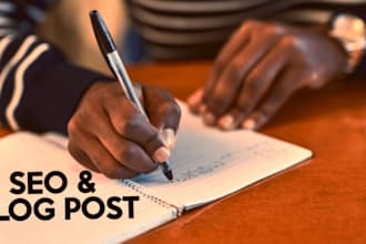 do SEO article writing, blog post writing or content writing, copywriting
