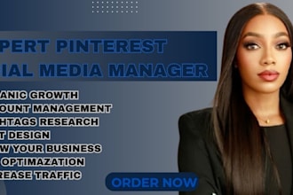 be your pinterest marketing manager, setup seo optimized pins, posts, and boards