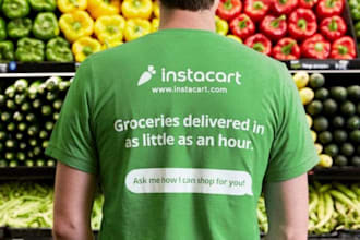 build automated instacart bot, shopper bot, grabber bot, customer service bot