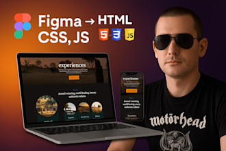 turn  your  figma design into a responsive  and  cross  browser  web  interface