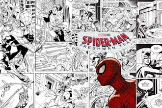create illustrations for manga pages or comic and custom comic book art