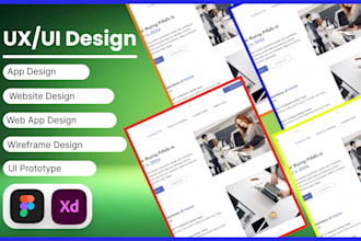do ui  website design  UI mobile app design landing page