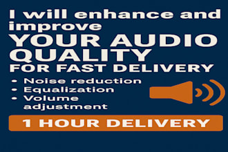 enhance and improve your audio quality in just 1 hour