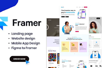 design and redesign modern framer website, figma to framer