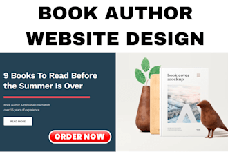 build author website ebook landing page book author website
