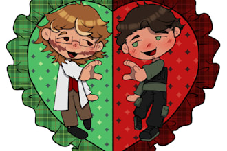 draw your character and a silly chibi of them