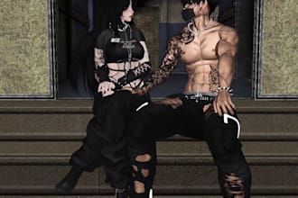 custom your vrchat avatars, 3d model, vr world, famboy, nsfw and sfw avatar,