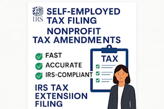 file self employed taxes register nonprofit tax amendments and tax extensions