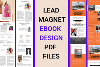 do lead magnet, PDF lead magnet, book design, checklist, brochure, worksheet