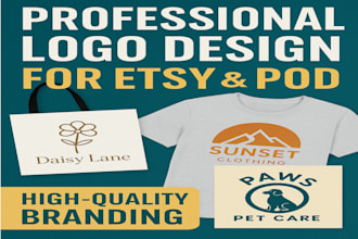 create a minimalist logo pod clothing brand or mockup design