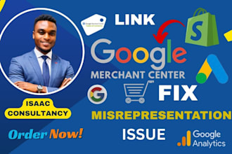 link your shopifystore to google merchantcenter and fix misrepresentation issue