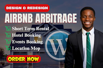 design vacation rental website, lodgify website, airbnb, short term rental