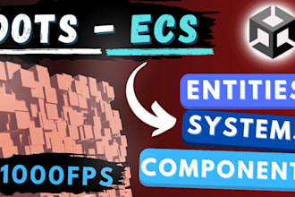 develop prototypes and full games for you using unity dots or ecs
