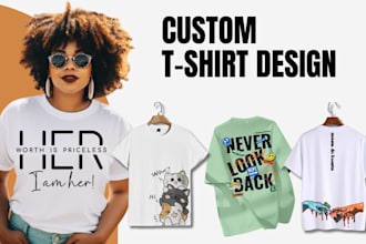 create print on demand tshrit design, merchandise template, product mockups