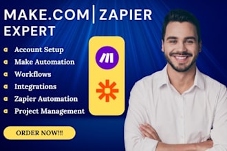 create make com automations zapier ai automations make com