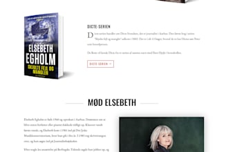 book author website, ebook landing page, children book website, portfolio