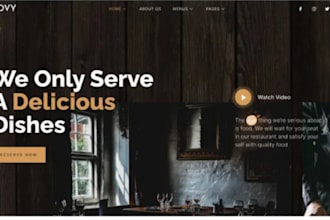 design a wordpress restaurant website with online ordering