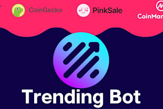build dextool bot market maker bot dex screener poocoin bot trending bot, cmc