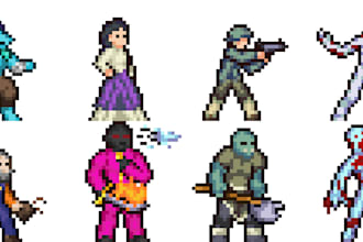 create pixel art characters or maps for you