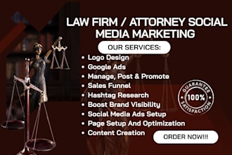 be your law firm social media marketing manager for attorneys lawyers
