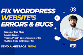 fix your wordpress website bugs and responsive issues