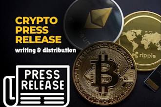 do PR service crypto press release distribution crypto PR writing