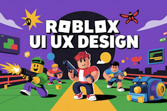 design ui ux designer roblox ui ux animation and roblox script scripting game