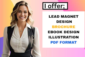 lead magnet, PDF lead magnet, checklist, illustration, brochure, ebook design