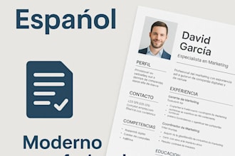 cv profesional  redacción y diseño para destacar en selección