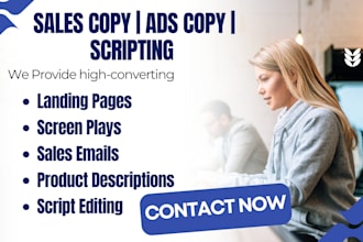 do scriptwriting write high converting sales ad copy script editing video script