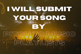 submit your song by pitch to music playlist curators