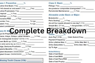 do complete verification of benefits