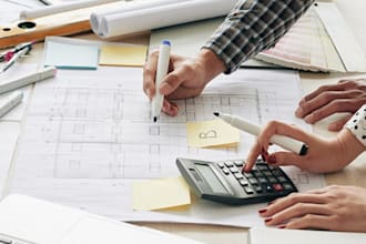 create simple construction budgets and quantity takeoffs