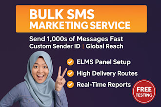 deliver high volume bulk SMS using custom elms panel sid routes, spam messages