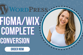 convert wix to wordpress or figma to elementor