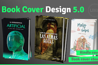 design a creative ebook, kindle, or print book cover